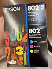 Epson Genuine/Original 802/802XL Inkjet Ink Cartridge Set BK C M Y picture