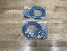 2x Cisco 72-3383-01 RJ-45 to DB-9 F Router Console 6ft Blue Cable Brand New picture