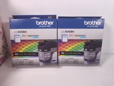 Lot of 2 NEW Brother LC406 BK BLACK Inkvestment Tank Cartridge LC406BK - 04/2029 picture