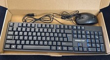 Green Top Full Keyboard & Mouse Combo Wired New Open Box picture