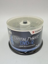Verbatim DigitalMovie DVD-R 25 Pack 4.7GB 120 Min 8X Spindle 94866 Taiwan picture