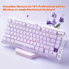 GravaStar Mercury K1 75%Professional Edition Wireless Mechanical Keyboard Purple picture