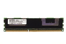 ELPIDA 4GB 2Rx4 PC3-10600R-9-10-E1 ECC REG Server Memory P/N: EBJ41HE4BDFA-DJ-F picture