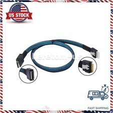 SFF-8654 Slimline SSD Data Active to OcuLink PCIe PCI-Express SFF-8611 4i Cable picture