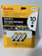 Kodak 10B Black Ink Triple Pack - 3 × 425 Pages NEW picture