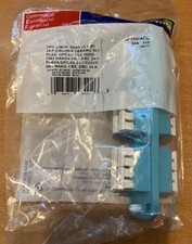 Used Leviton 5F100-4QL Quad LC 24 Fbr Aqua SDX Precision Molded Adapter Plate picture