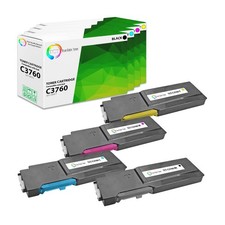 4Pk TCT Premium C3760 BCMY for Dell C3760 C3760DN C3760N Compatible Toner picture