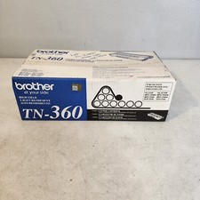 Brother TN-360 Black Hi Yield Toner Cartridge Genuine New Sealed In Open Box picture