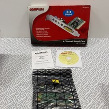 COMP USA - 4 Channel, PCI, Full Duplex, 3D Sound, Sound Card, NEW Open Box. picture