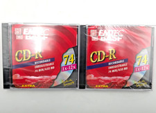 EMTEC BASF CD-R Recordable 650mb Discs - 74 Mins/1x-12x Lot of 2 New Sealed picture