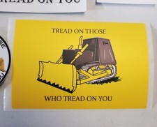 KILL DOZER STICKERS GADSDEN FLAG DECALS LARGE 4x6