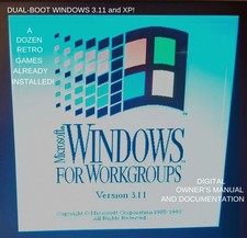 DUAL-BOOT*Win 3.11-DOS/XP*P4 1.8GHz, 2GB RAM, 160GB HDD*RETRO GAMING*SHIPS FAST picture
