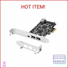 LinksTek 4-Ports PCIE 1394A Firewire 400 Card for Windows OS and MAC OS PCs, TI picture