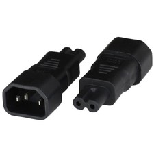 15 Pack of Adapter IEC60320 C14 Plug To C7 Connector 10A 250V picture