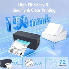 Wireless 4×6 Thermal Shipping Label Printer Desktop Label Printer for Business picture
