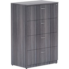 Lorell Weathered Charcoal 4-drawer Lateral File (llr-69624) (llr69624) picture