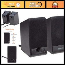 USB-Powered Computer Speakers with Volume Control, Compact & Portable, Plug-N-Pl picture