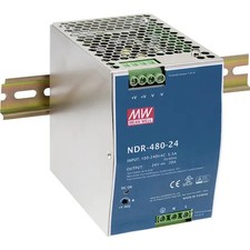 MEAN WELL NDR-480-24 DIN 24V 20 TO 480W Rail Power Supply Number outputs:1 picture