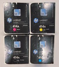 Genuine HP 414A LaserJet Full CMYK Toner Set W2020A W2021A W2022A W2023A picture