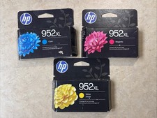 BRAND NEW IN BOX GENUINE HP INK 952XL YELLOW Cyan Magenta  EXP 2027 picture