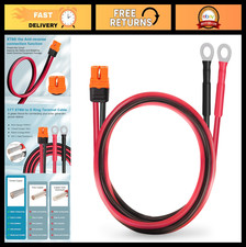 10FT XT60i to O Ring Terminal Cable 10 AWG - XT60i Female Connector for Solar Ge picture