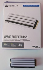 Corsair MP600 Elite 4TB NVMe M.2 SSD PS5 PCIe Gen4 Heatsink Lightly Used picture