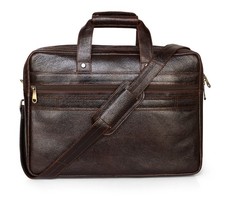 GENUINE LEATHER Laptop Business Handbag Crossbody Mens Business Bag Briefcase picture