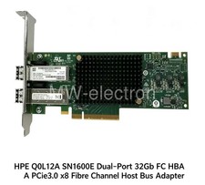 Both Brackets Q0L12A HPE StoreFabric SN1600E 32Gb 2Port HBA 870000-001 picture