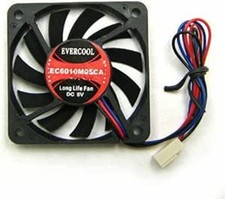 Evercool 60mm x 10mm EC6010M05CA 5V Computer Case Ball Bearing Fan 3-Pin picture