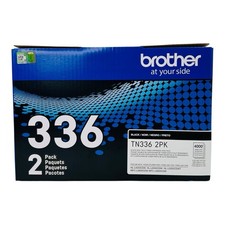 Genuine Brother TN336BK 2 Pack TN336 Black Toner Cartridge High Yield Twin Pack picture