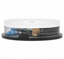 PHILIPS BD-R DL 50GB 6X White Inkjet Printable Dual Layer Blu-ray Disc 10 Pack picture