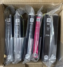 5pk Genuine Epson Inks One Black 273XL Three 273 PBK & One 273 Magenta  picture