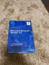 MICROSOFT Windows 3.1 for FM TOWNS Fujitsu CD-ROM Package Unopened picture