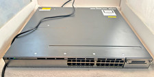 Cisco WS-C3750X-24T-S 24 Port Gigabit Managed Switch  PSU C3KX-NM-1G Module Cord picture