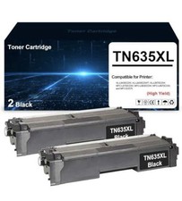 TN635XL Black Toner Cartridge 2 Pack High Yield Compatible Brother HL MFC picture