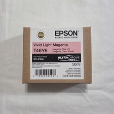Genuine Epson T46Y6 50ML Vivid Light Magenta Ink Cart SC-P900 Exp 06/2026 - New picture