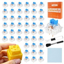 Zeiuvdy 120 Pack Clickers for 3D Prints, Blue Mechanical Switches | Switches ... picture