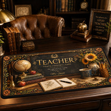 Personalized Teacher Desk Mat #1 – Custom Name Classroom Appreciation Gift picture