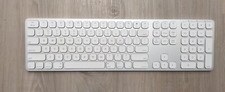 Macally Silver Aluminum Slim Bluetooth Keyboard Light Computer Part Number Keys picture
