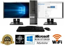 Dell OptiPlex Intel Core i7 16GB RAM 240GB SSD Windows 10 Dual 22