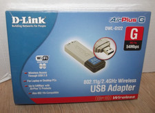 D-Link Wireless G USB Adapter Model DWL-G122 54MBPS Brand New & Sealed picture