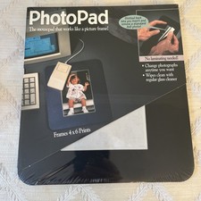 Vintage Mouse Pad 1995 Photo Pad. The mousepad 4x6 picture frame NOS NEW picture