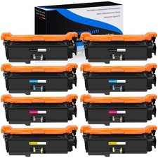 8PK - CE250A 504A Toner Cartridge for HP Color LaserJet CM3530 CM3530fs CP3530 picture