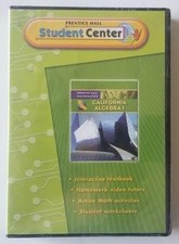 Prentice Hall Student Center Mathematics CALIFORNIA ALGEBRA 1 (2009 CD-ROM) Math picture