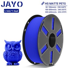 JAYO 1.1KG PETG Matte Blue High Speed 1.75mm 3D Filament Frosted Texture Neatly picture