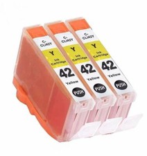 3 Pk Compatible  ink Cartridges for Canon CLI-42 Inkjet PIXMA PRO-100 (3 Yellow) picture