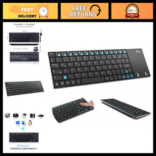 Mini Wireless Keyboard with Touchpad, Portable USB Keyboard for MacBook/iPad/PC/ picture