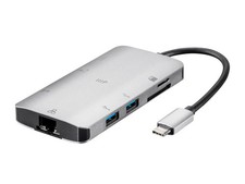 USB-C HDMI Adapter W/ Gigabit Ethernet, 3-Port USB 3.0, SD/MicroSD Reader, 100W picture