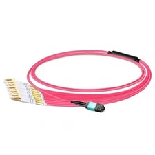 1M‑10M MPO to 6LC Duplex OM4 12F Type‑B Patch Cable LSZH picture