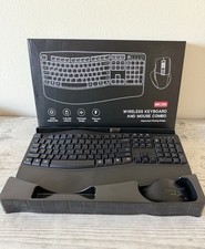 Wireless Keyboard & Mouse Combo MK399 Ergonomic Design 2.4G Full Size Wave picture